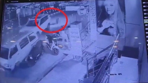 घटना CCTV में कैद.(Photo: SANTOSH SHARMA/ITG) 