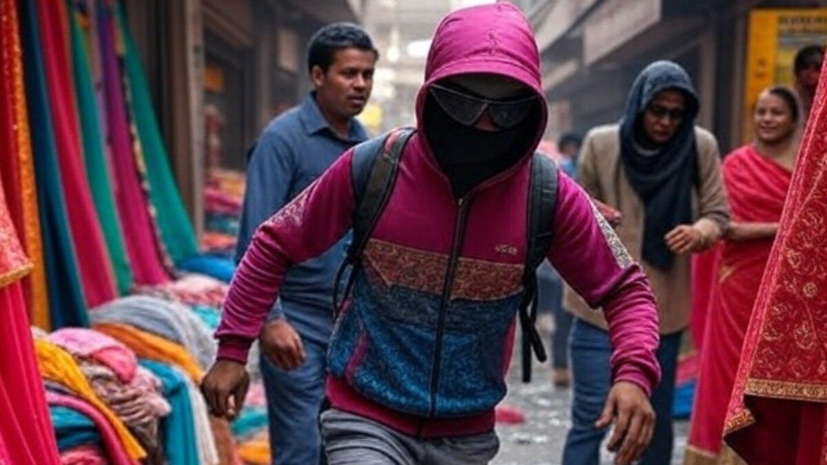 सर्राफा व्यापारी से लूट (Photo: AI-generated)