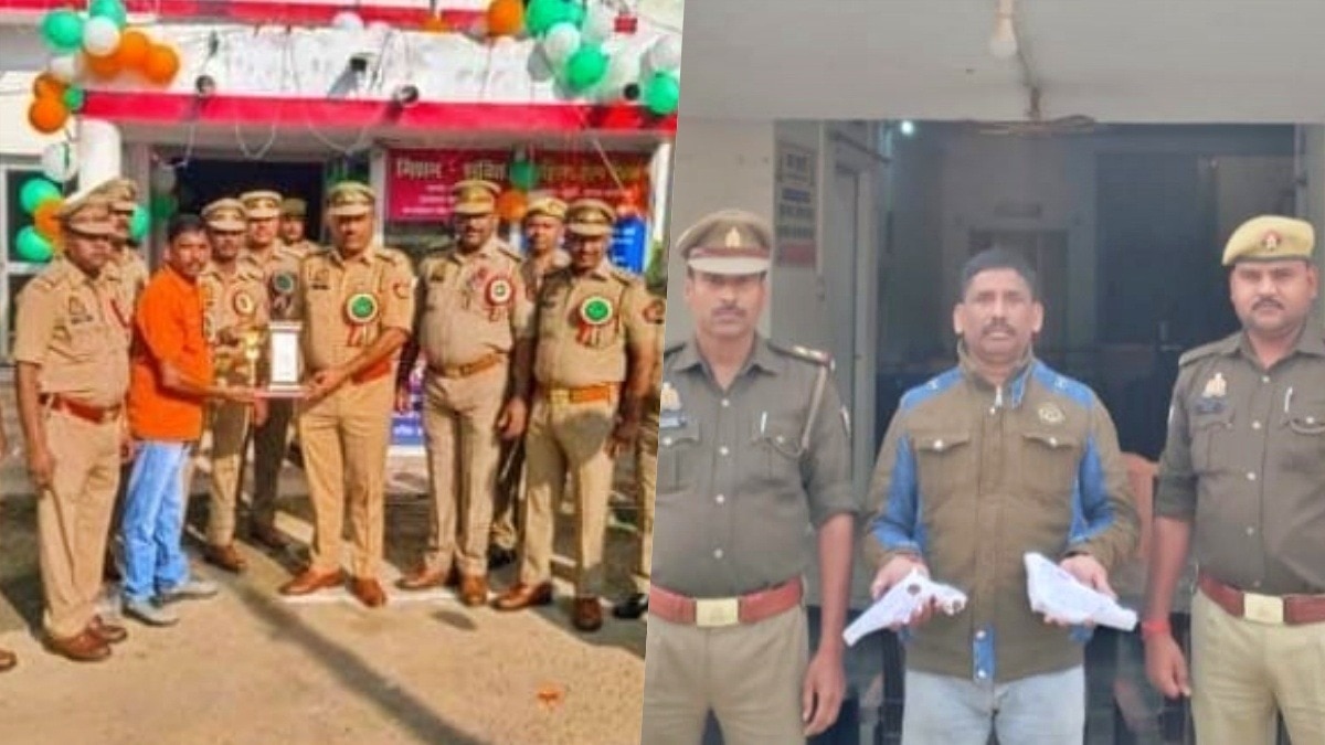 बाराबंकी पुलिस के साथ आरोपी मोहम्मद निजाम (Photo: ITG)