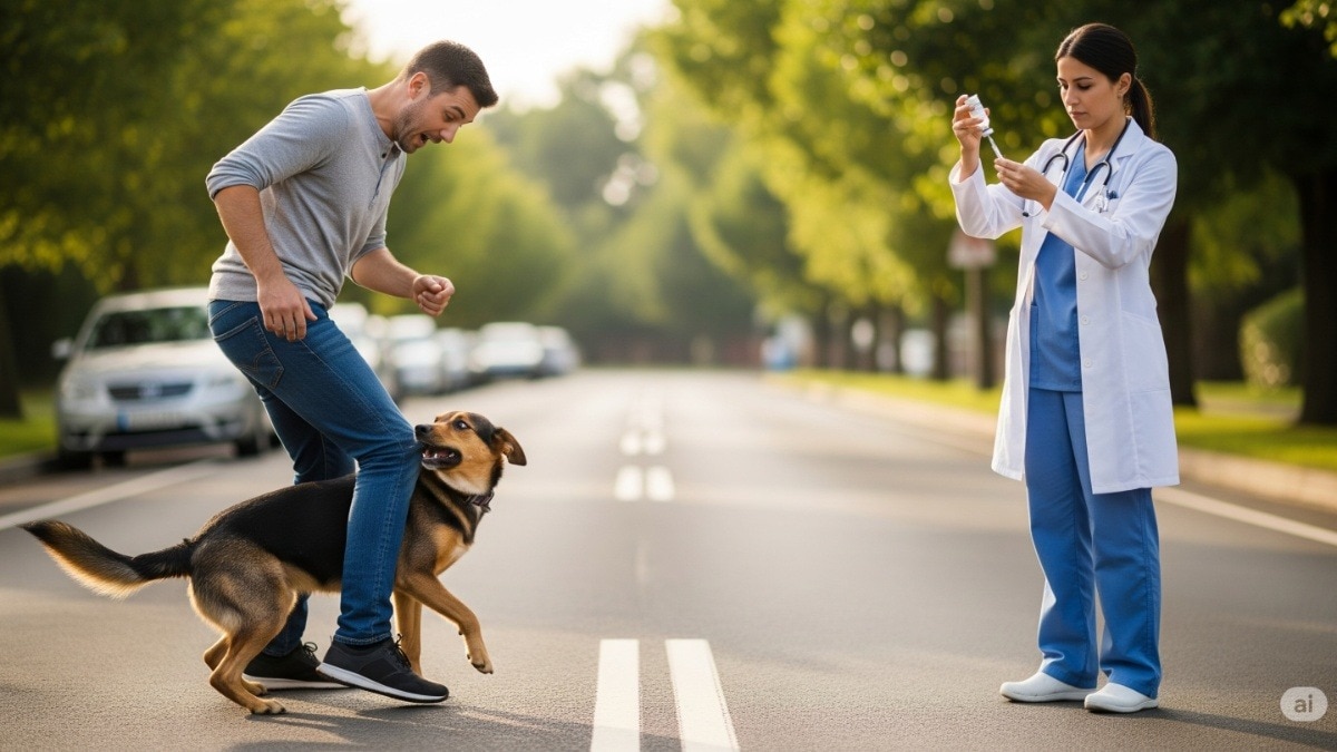 भारत में पहले से क्यों नहीं लगाई जाती रेबीज वैक्सीन? (Photo: AI Generated)  