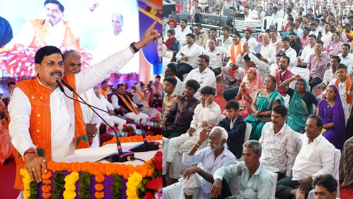 रतलाम के कुंडाल गांव में CM मोहन यादव.