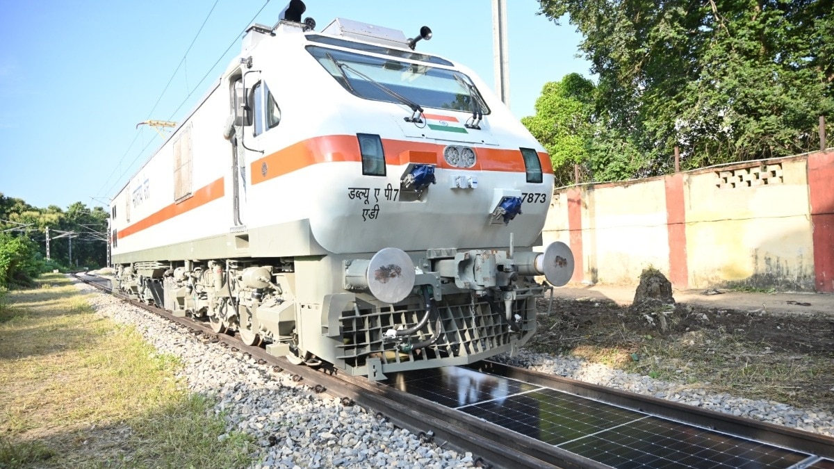 Solar Panal On Railway Track