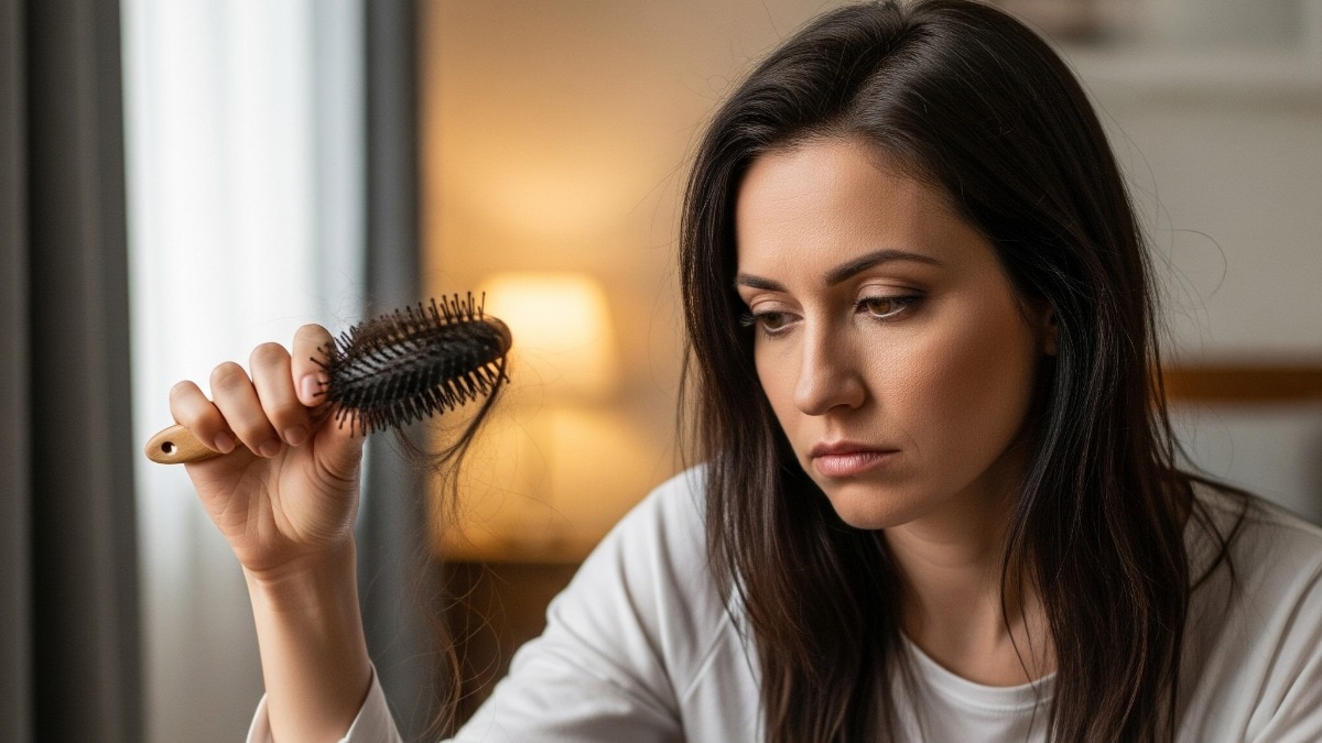 बालों को मजबूत कैसे बनाएं (Photo: AI generated)