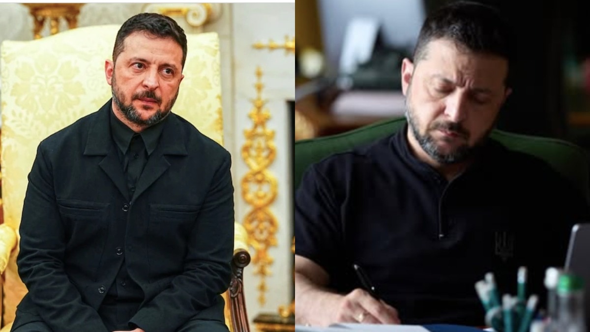 एक बार फिर जेलेंस्की के कपड़ों पर हो रही चर्चा, आखिर क्यों ये खास तरह के लोगो वाली टी-शर्ट पहनते हैं