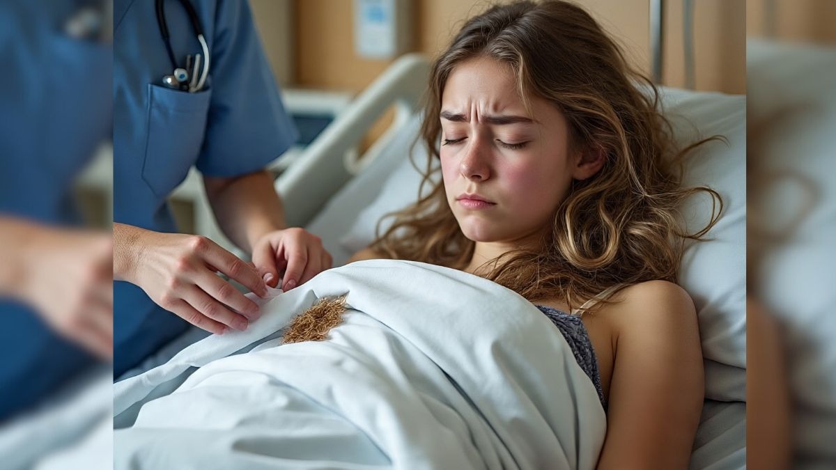 लड़की की एक अजीबोगरीब आदत की वजह से उसका पेट फूल गया था, डॉक्टरों ने सर्जरी कर पेट से 2 किलो बाल निकाले (Photo - AI Generated)