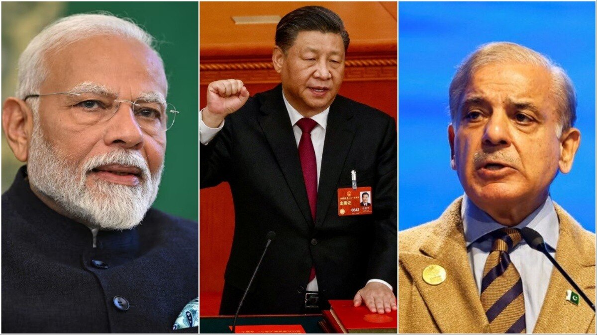 Narendra Modi, Xi Jinping, Shehbaz Sharif