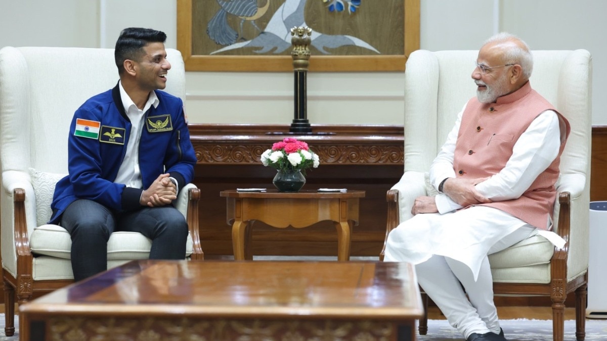 Astronaut Shubhanshu Shukla met PM Modi.