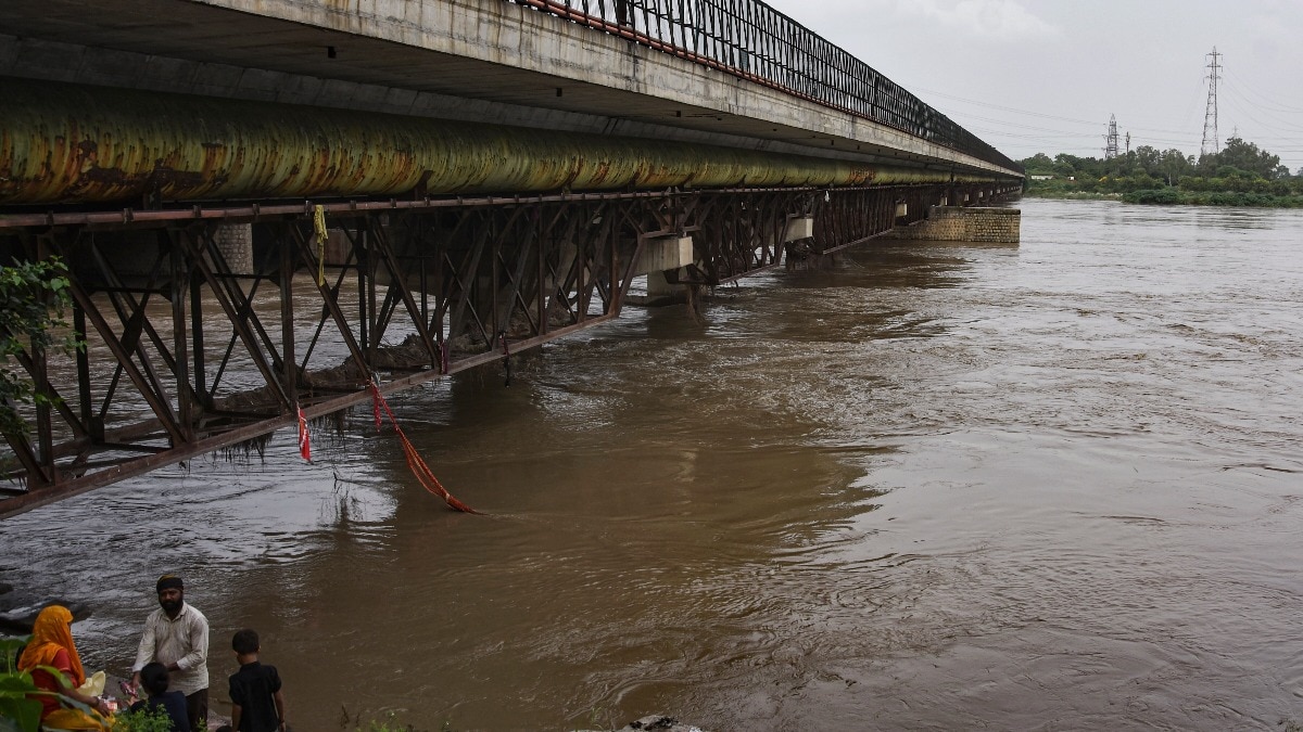 खतरे के निशान के ऊपर बह रही यमुना