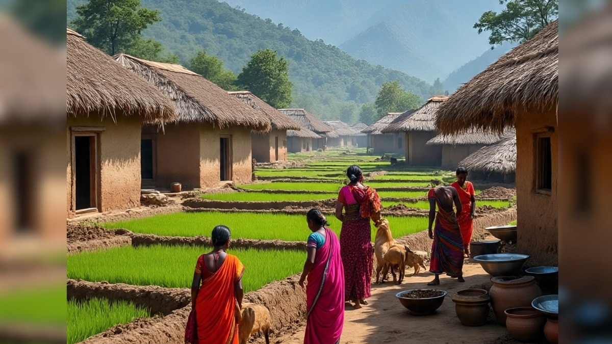 खूनी गांव की काली छवि हुई खत्म.  (Photo: AI-generated)