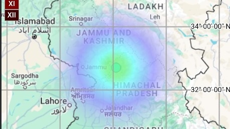 हिमाचल प्रदेश में दो दिन पहले भी भूकंप का झटका दर्ज किया गया था. (Photo- Screenshot)
