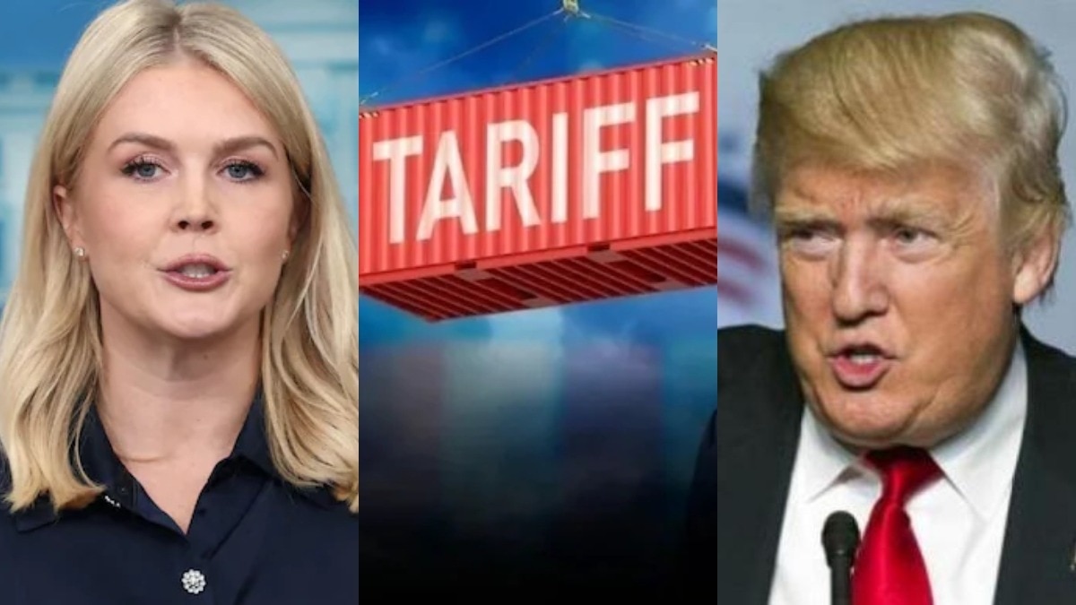 कैरोलिन लेविट ने बताया भारत पर डबल टैरिफ करने के पीछे का मकसद (File Photo: Reuters) 