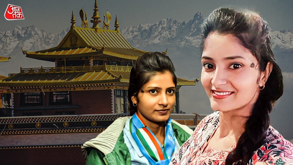 अर्चना तिवारी की लोकेशन काठमांडू मिली थी, इसके बाद लखीमपुर खीरी के पास से बरामद किया गया (फोटो डिजाइन : विक्रम गौतम) 