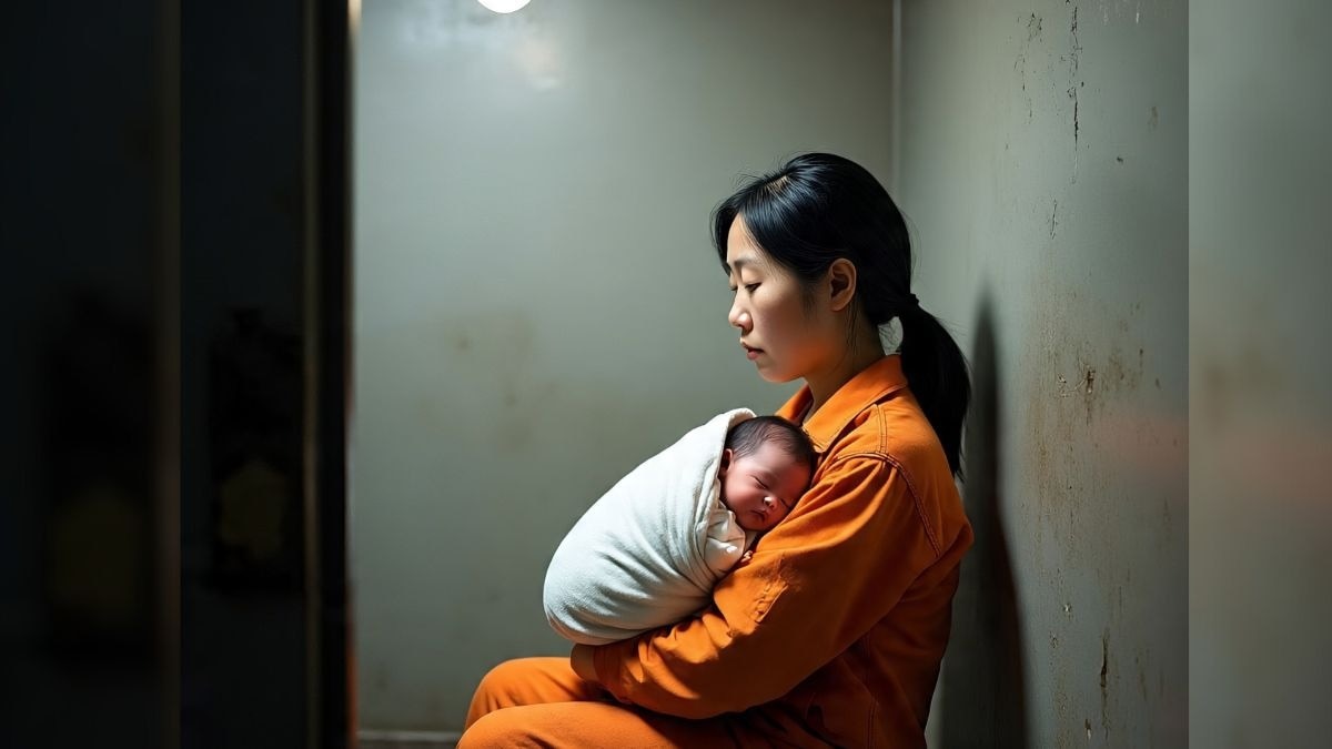 जेल से बचने के लिए एक महिला लगातार प्रेग्नेंट होती रही (Photo - AI Generated)