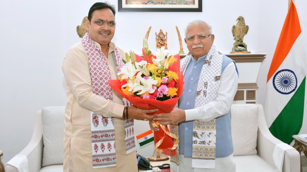 CM Bhajanlal met Union Minister Manoharlal