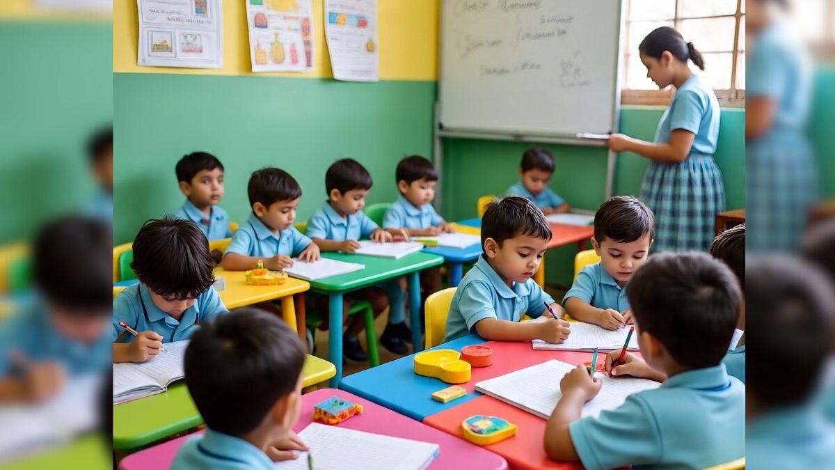 आईआईटी में दाखिले के मुकाबले नर्सरी में बच्चों का एडमिशन ज्यादा मुश्किल हो गया है (Photo - AI Generated)