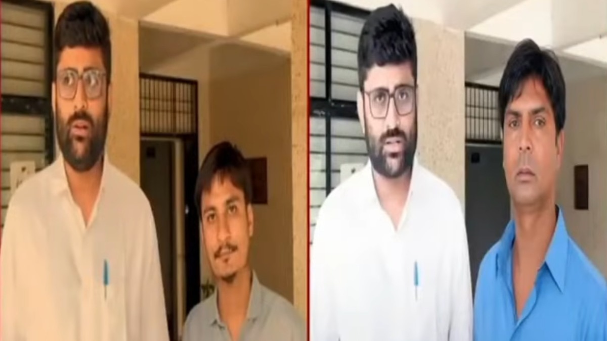 AAP की तरफ से जारी फोटो (बाएं), BJP की तरफ से शेयर फोटो (दाएं) (Photo: ITG)