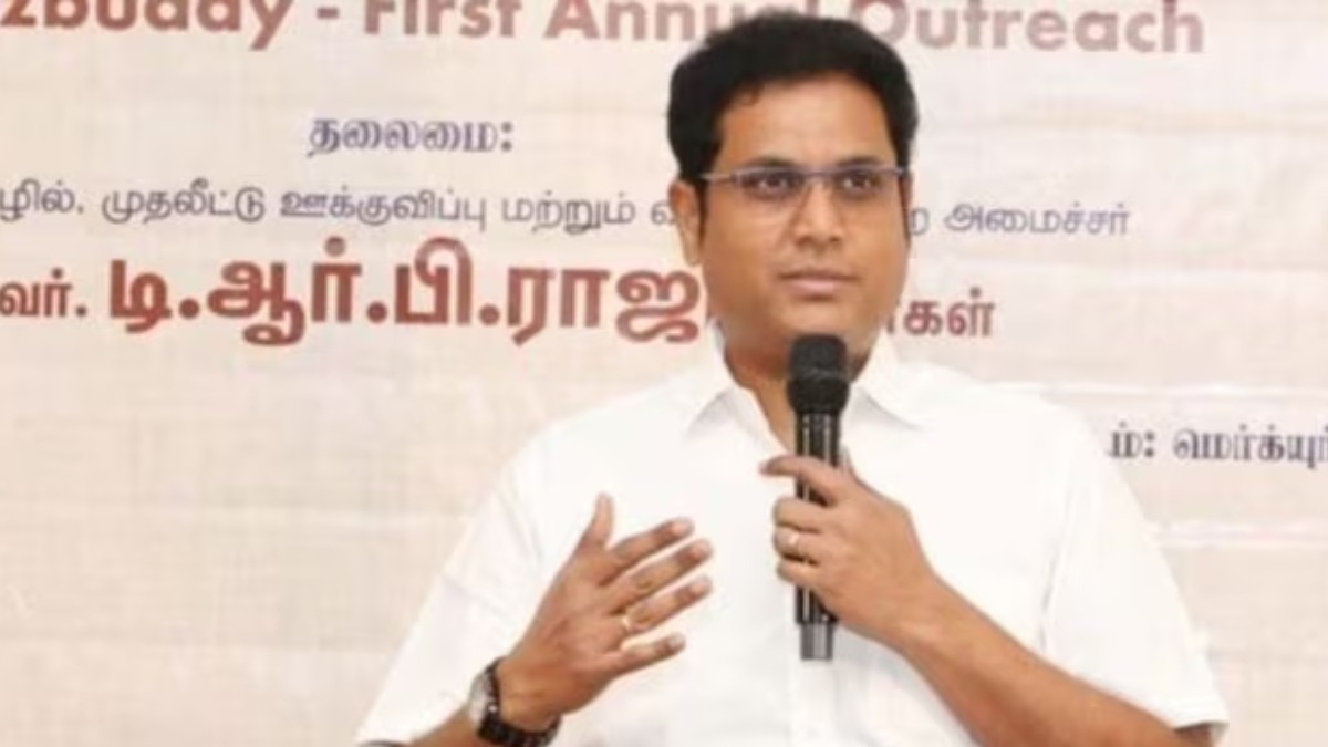 तमिलनाडु की दोहरे अंकों की आर्थिक वृद्धि पर TRB राजा ने विपक्ष पर बोला हमला (Photo: Instagram/@TRBRajaa)