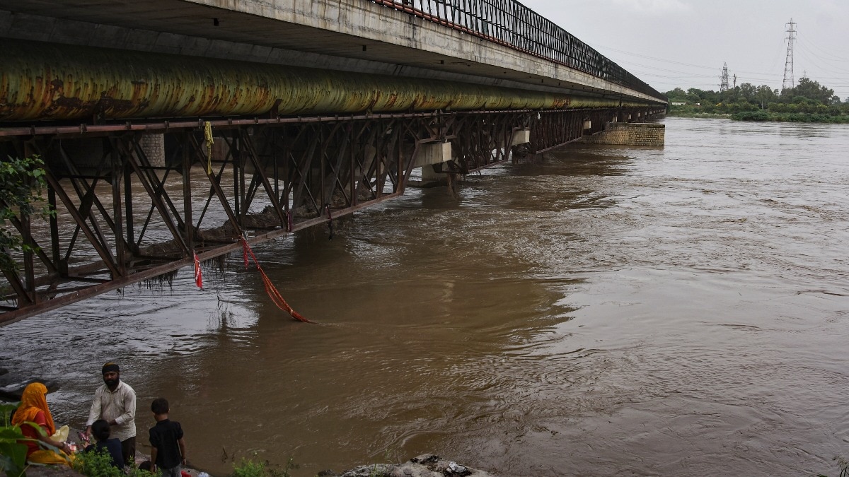 खतरे के निशान के ऊपर बह रही यमुना (Photo: PTI)