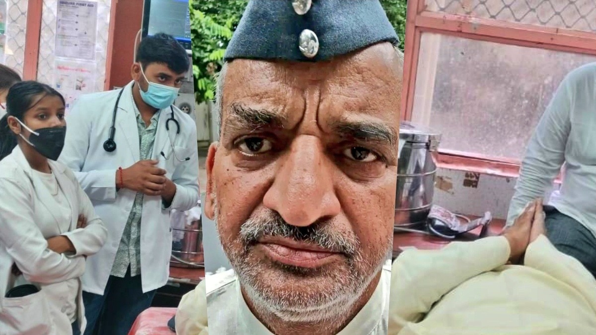 रिटायर्ड फौजी का अस्पताल में चल रहा इलाज (Photo: screengrab)