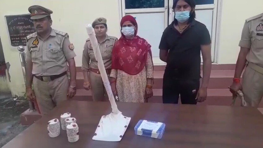 पुलिस के हत्थे चढ़ा आरोपी दामाद (Photo: Screengrab)