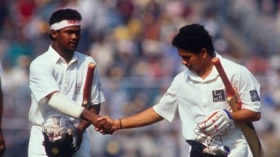 Vinod Kambli and Sachin Tendulkar.