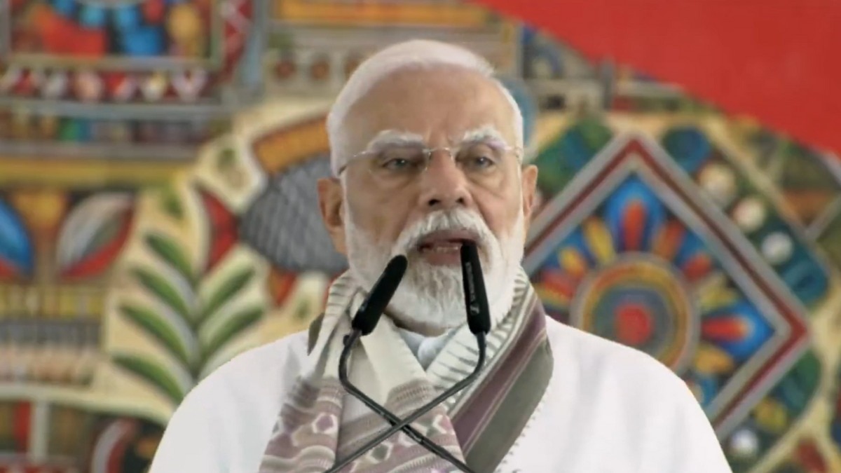 प्रधानमंत्री नरेंद्र मोदी गयाजी में जनसभा को संबोधित करते हुए (Photo: Screengrab)