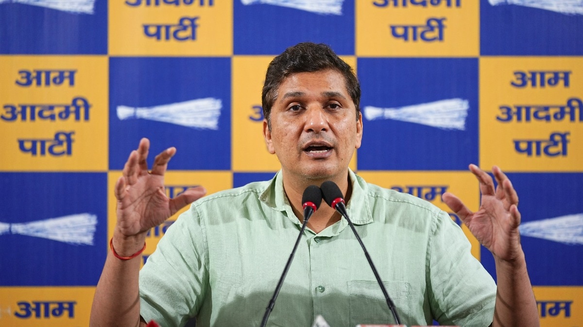 AAP नेता सौरभ भारद्वाज ने बीजेपी विधायक हरीश खुराना के खिलाफ एक्शन की मांग की (Photo: PTI)