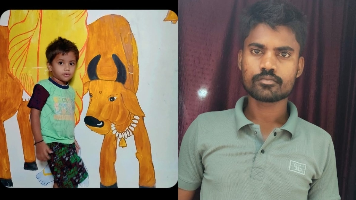 मृतक बच्चा और आरोपी. (Photo: Ajaz khan/ITG)