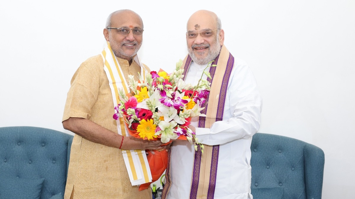 अमित शाह ने सी पी राधाकृष्णन से मुलाकात की (Photo: X/@AmitShah)
