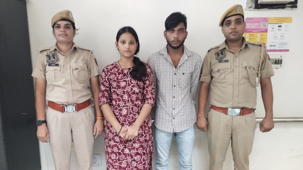 पुलिस की गिरफ्त में आरोपी.(Photo: Vishal Sharma/ITG)