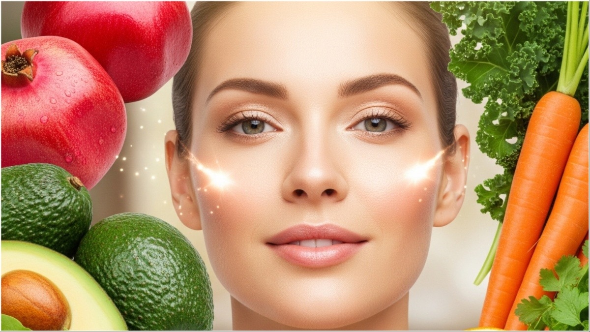 ग्लोइंग स्किन और हेल्दी गट के लिए खाएं ये सुपरफूड्स (Photo-AI generated)