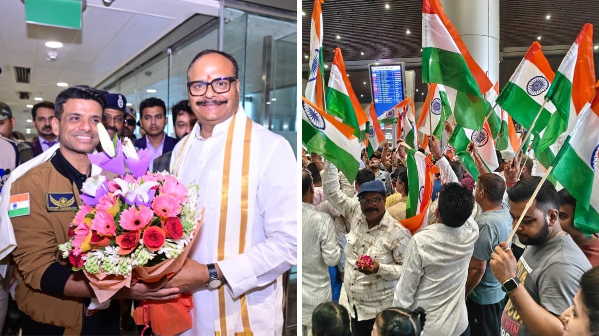 Shubhanshu Shukla received a grand welcome in Lucknow.