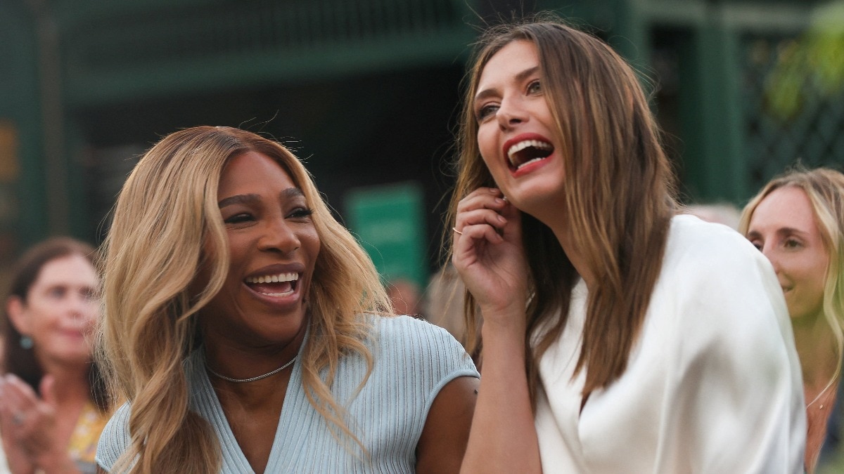 Serena Williams and Maria Sharapova.