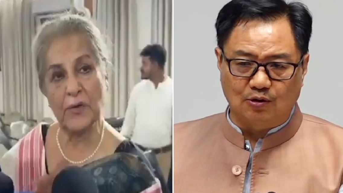 केंद्रीय मंत्री किरेन रिजिजू ने सैयदा हमीद पर किया पलटवार (Photo: PTI)