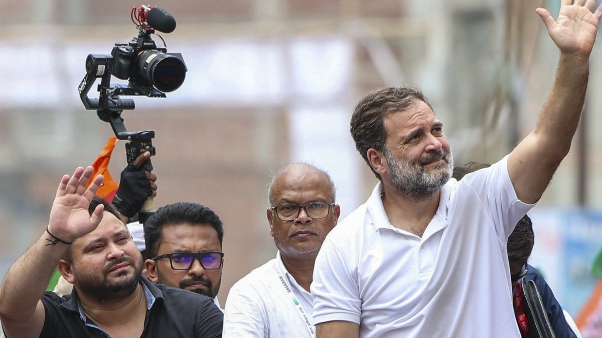 तेजस्वी यादव को बिहार चुनाव में मुख्यमंत्री का चेहरा बनाए जाने को लेकर राहुल गांधी के मन में कोई डर है क्या? (Photo: PTI)