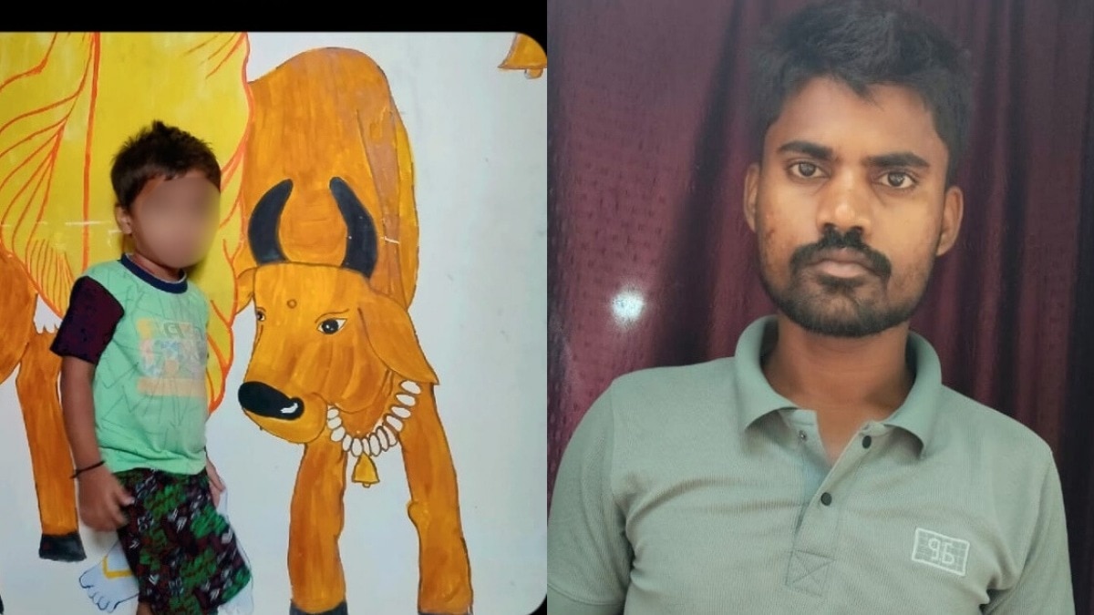 मृतक बच्चा और आरोपी. (Photo: Ajaz khan/ITG)