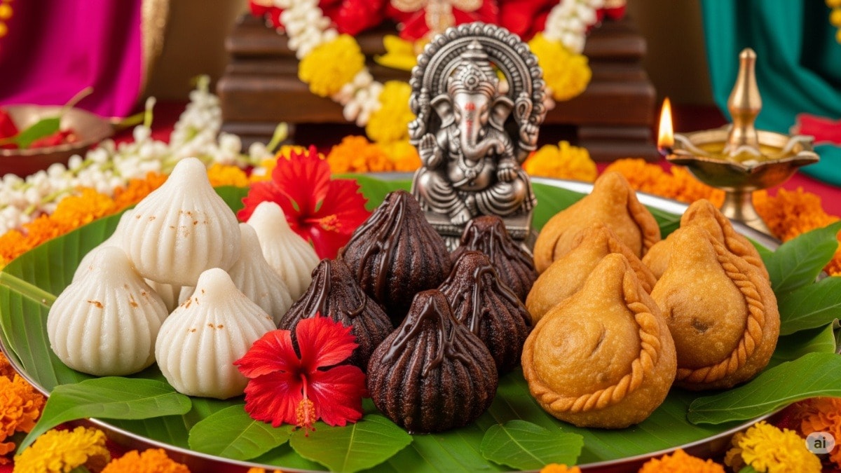 Ganesh Chaturthi 2025: गणेशोत्सव पर बनाएं अलग-अलग तरह के मोदक, जानें ये आसान और टेस्टी रेसिपीज - ganesh chaturthi 2025 modak recipes ukadiche chocolate fried tvist - AajTak