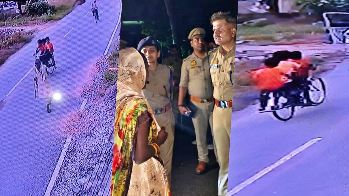 साइकिल से दूसरे जिले निकल गए बस्ती के बच्चे (Photo: Screengrab)