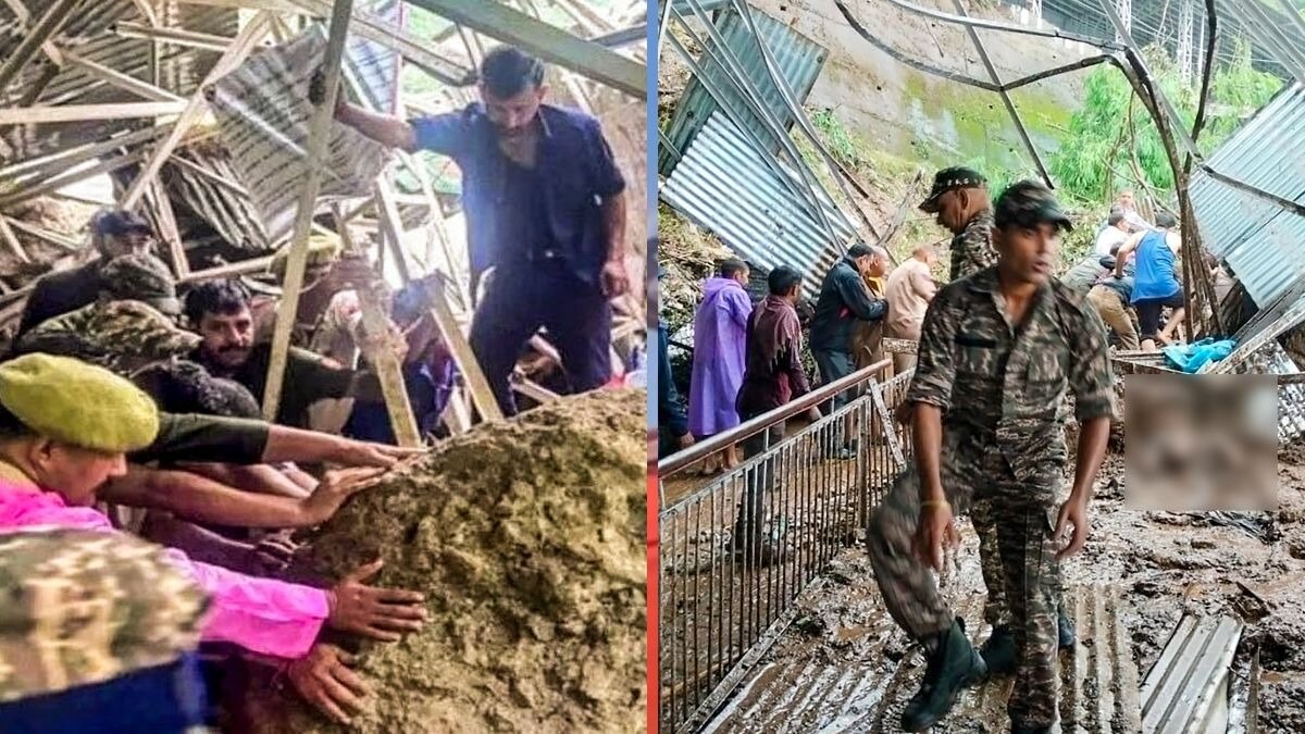 जम्मू में मलबा हटाती बचाव दल की टीम.(Photo: PTI)