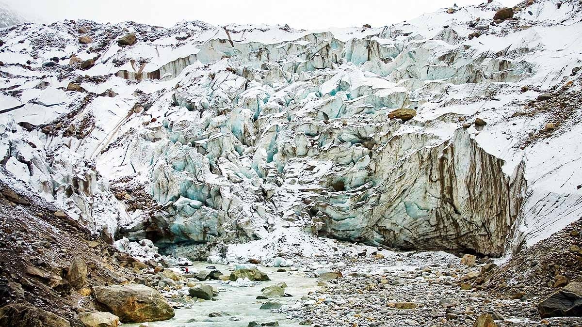 Gangotri Glacier snow melt