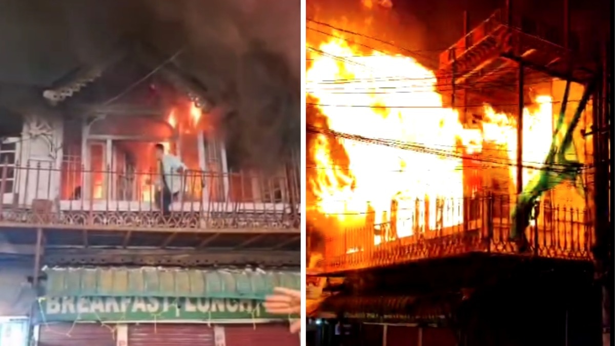 fire in old london house