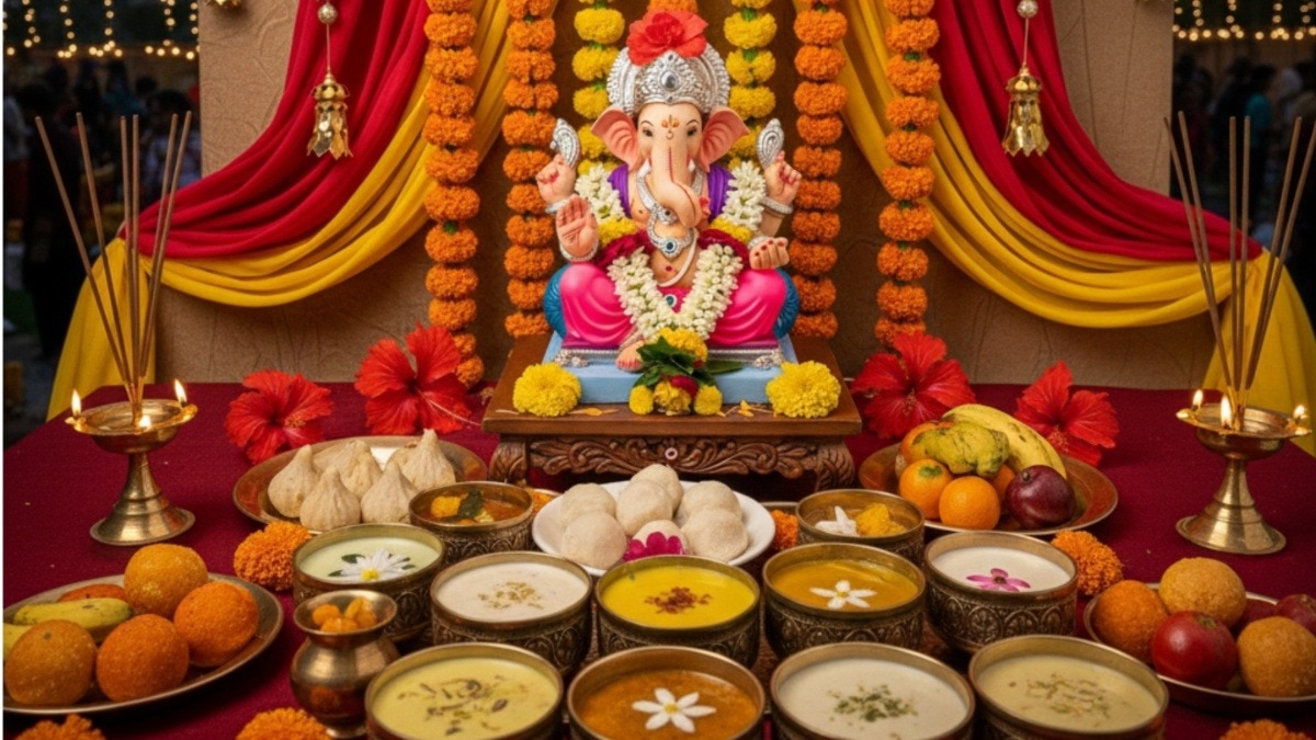 भगवान गणेश को मोदक के साथ ही दूध से बनी मिठाइयां भी पसंद हैं (Photo: AI Generated)