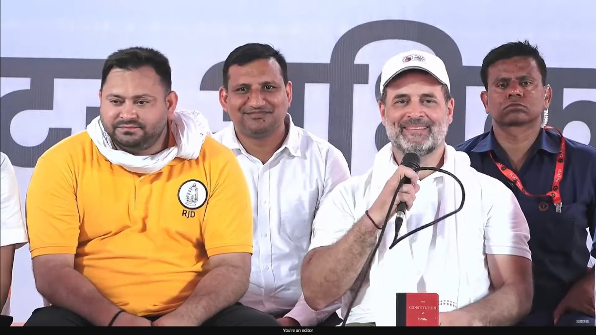 Rahul Gandhi and Tejashwi Yadav.