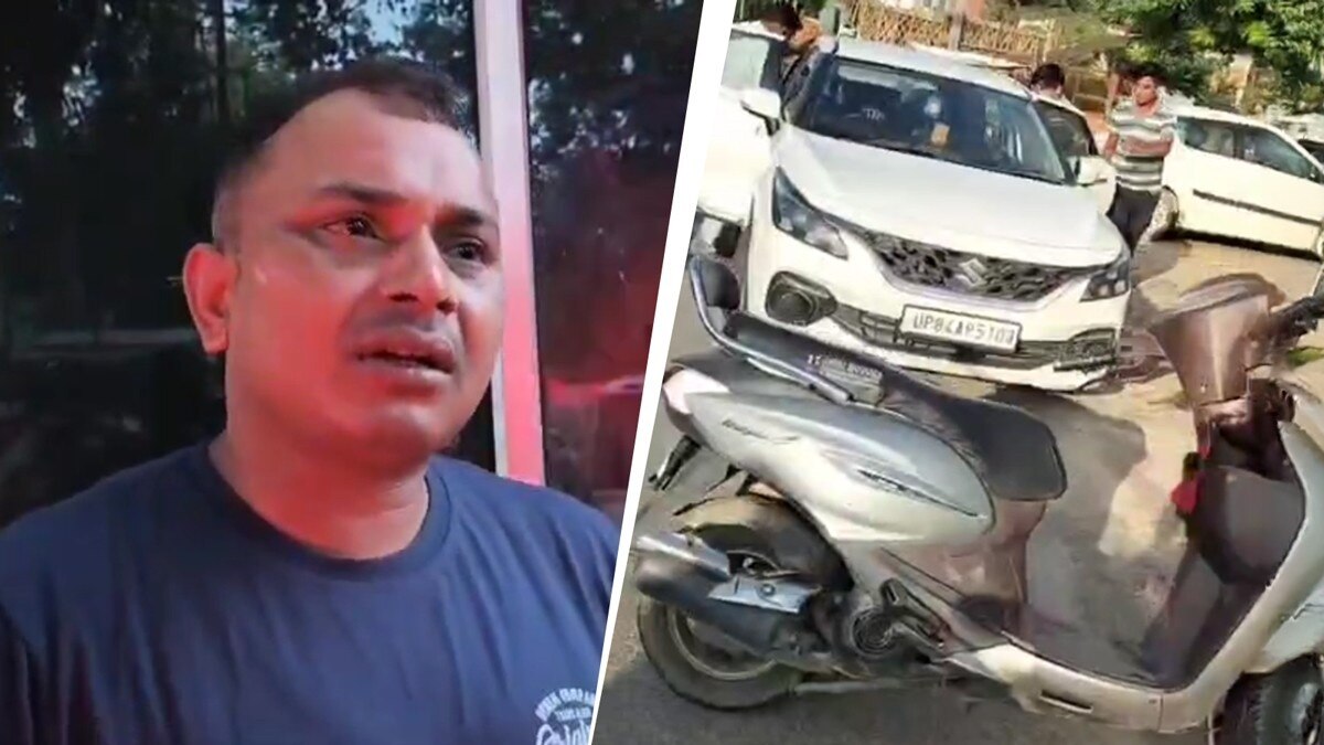 In broad daylight the policeman was taken away in a Baleno car in a filmy style