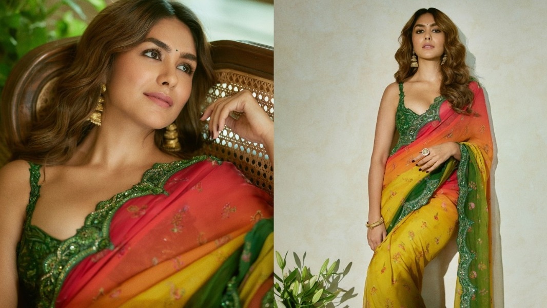 Mrunal Thakur Saree Look