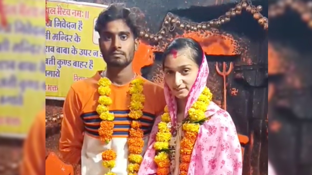 महेश्वर के एक मंदिर में श्रद्धा ने करणदीप से रचाई शादी.