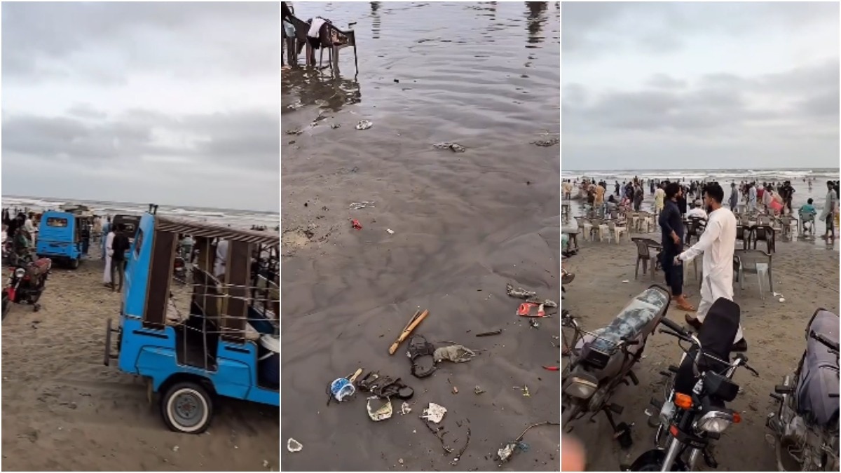 पाकिस्तान के पॉश बीच का देख विदेशी व्लॉगर का सिर चकराया (Photo - Instagram/ @georgebxckley)