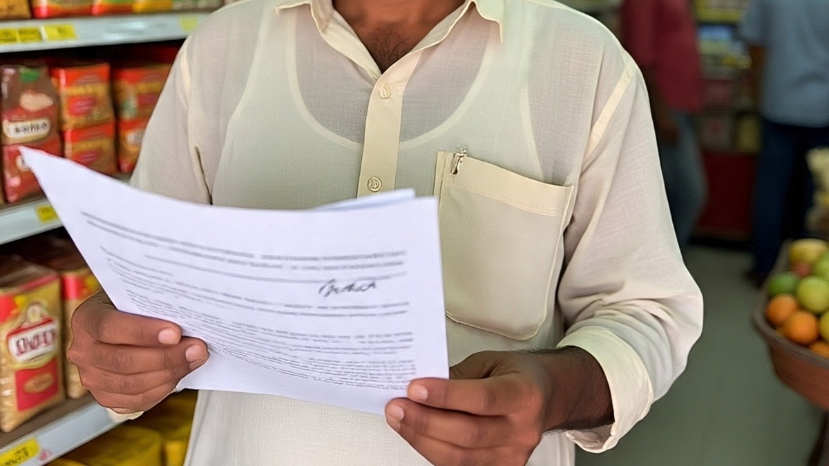 man holding a document
