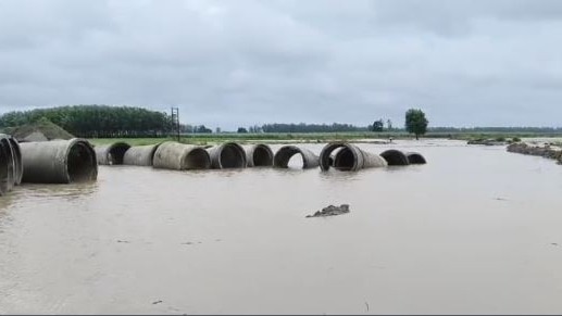 यमुना के जल स्तर में बढ़ोतरी, बाढ़ का खतरा (Photo: Screengrab) 