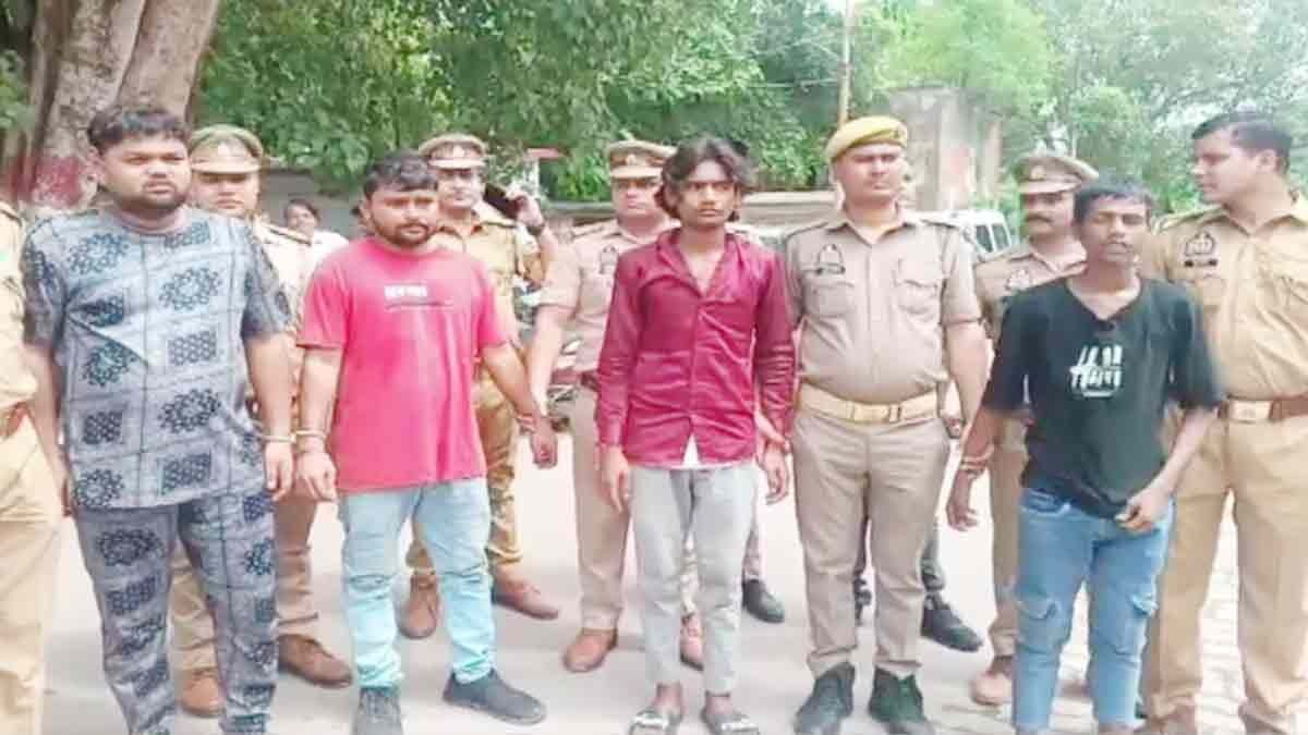 हत्या के आरोप में चार आरोपी गिरफ्तार (Photo: Screengrab)